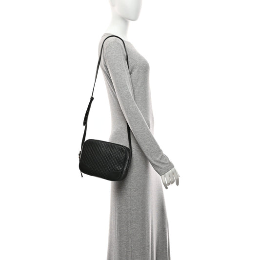 Microguccissima Mini Bree Messenger Bag Black