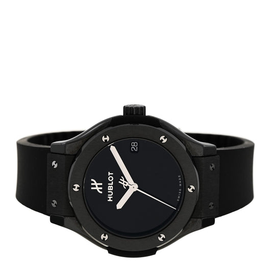 Ceramic Rubber 33mm Classic Fusion Black Magic Quartz Watch Black 581.CX.1270.RX.MDM