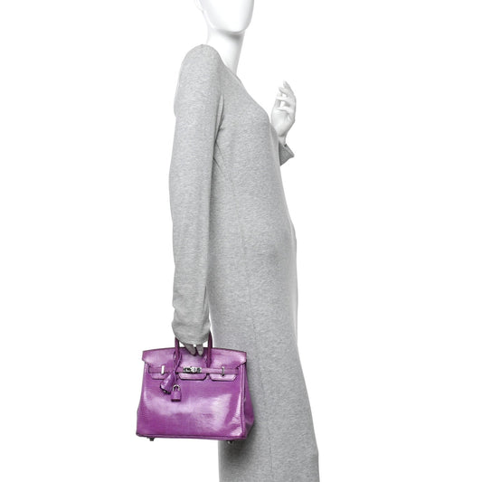 Lizard Birkin 25 Violet