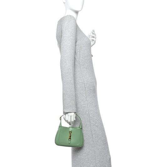Boarded Dyana Lux Calfskin Mini Jackie 1961 Hobo Green Soil Grass