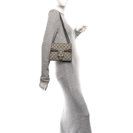 GG Supreme Monogram Mini Dionysus Shoulder Bag Taupe