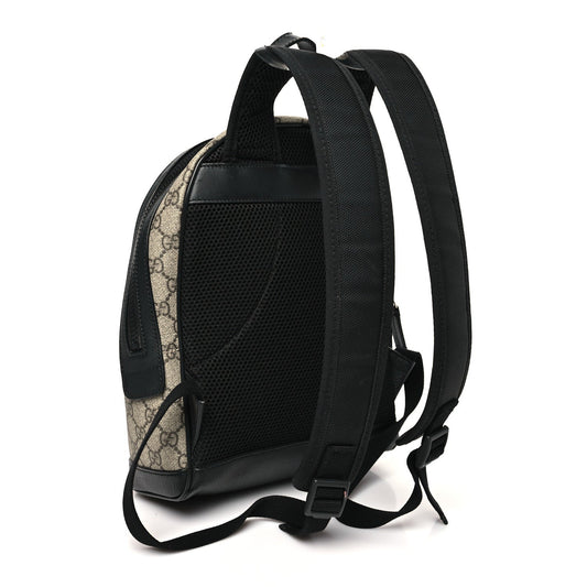 GG Supreme Monogram Small Eden Day Backpack Black