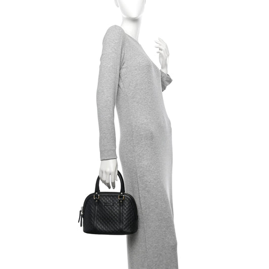 Microguccissima Mini Dome Bag Black