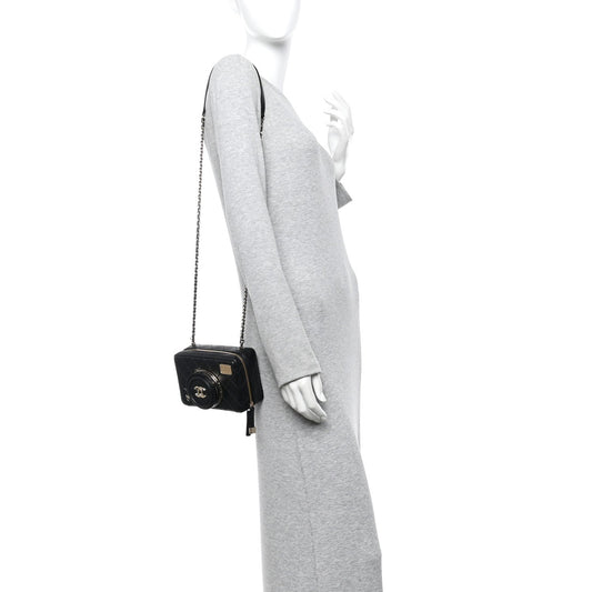 Lambskin Quilted Coco Click Bag Black