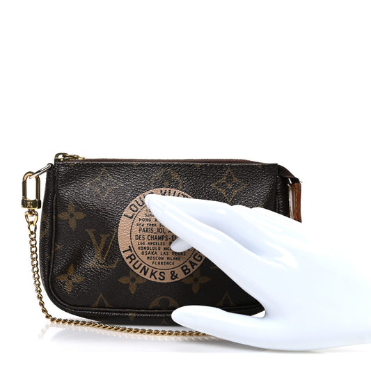 Monogram Complice Trunks and Bags Mini Pochette Accessories Beige