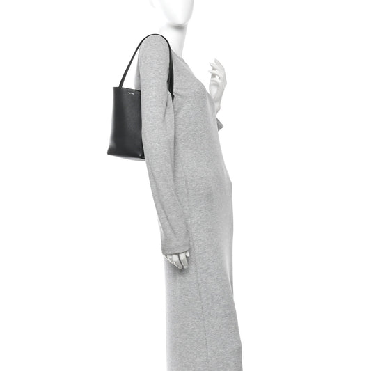 Grained Calfskin Small N/S Park Tote Black