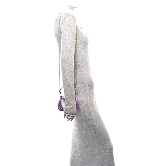 Laminated Nappa Nano Jackie 1961 Hobo Metallic Pink