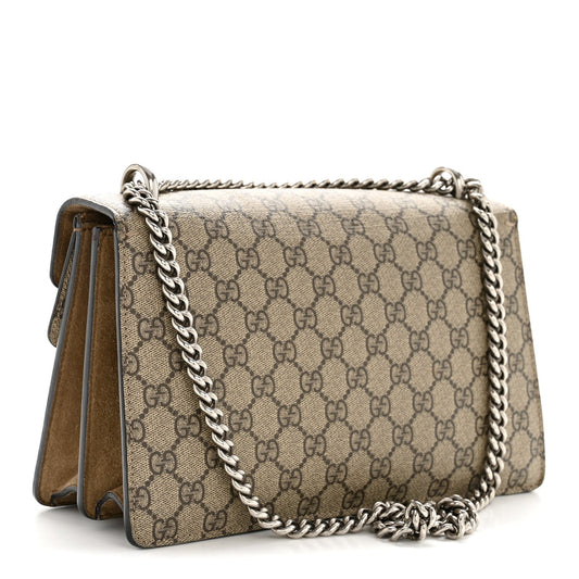 GG Supreme Monogram Small Dionysus Shoulder Bag Taupe