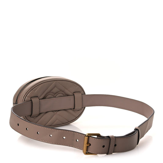 Calfskin Matelasse GG Marmont Belt Bag 85 34 Porcelain Rose