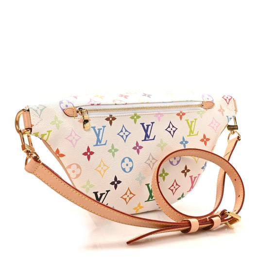 LV X TM Monogram Multicolor High Rise Bumbag White
