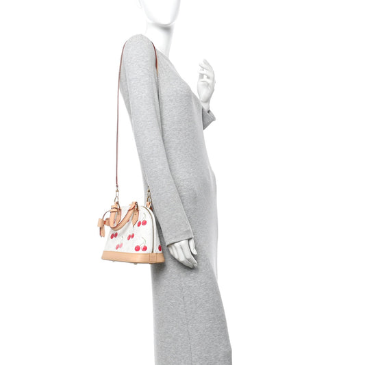 LV X TM Monogram Cerises Alma BB White