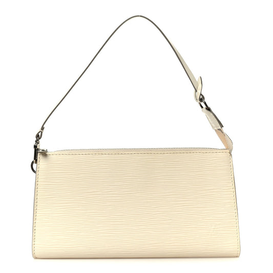 Epi Pochette Accessories 24 Ivory