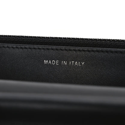 Patent Calfskin Quilted Boy Wallet On Chain WOC Black