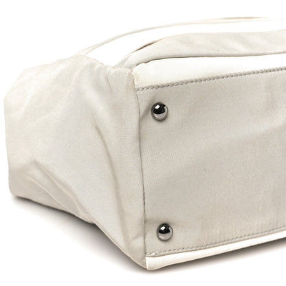 Nylon Quilted 2.55 Reissue Tote White Grey
