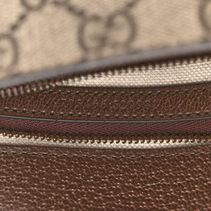 GG Supreme Monogram Web Mini Ophidia Flap Shoulder Bag Brown