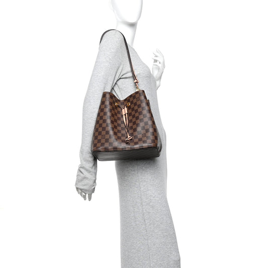 Damier Ebene Neonoe MM Venus Pink