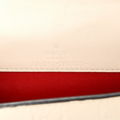 Guccissima Mini Cherry Chain Bag White
