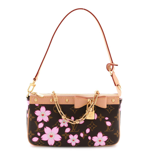 LV X TM Monogram Pochette Accessories Sakura Brown