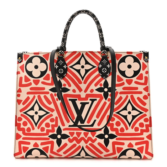 Monogram Giant Crafty Onthego GM Creme Rouge Black