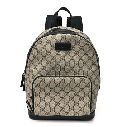 GG Supreme Monogram Small Eden Day Backpack Black