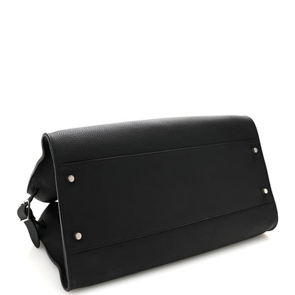 Matte Grained Calfskin EW Margaux Black