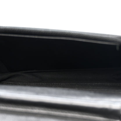 Crumpled Calfskin Quilted Wallet On Chain WOC So Black