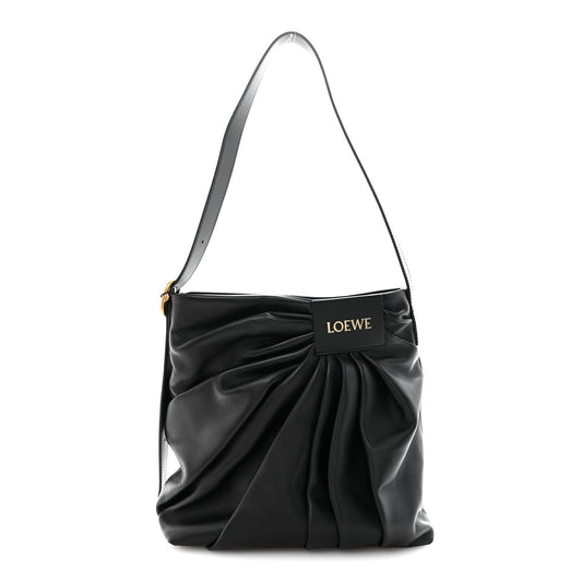Mellow Nappa Draped Tote Black