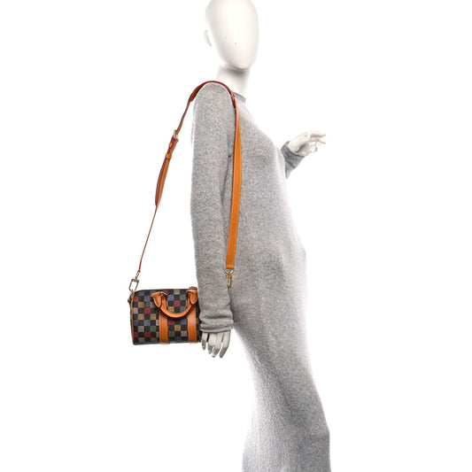 LV Vers Damier Ebene Keepall Bandouliere 25