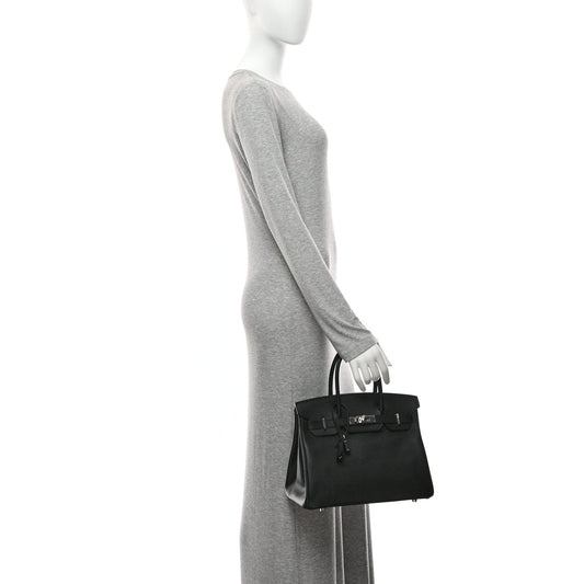 Epsom Birkin 30 Black