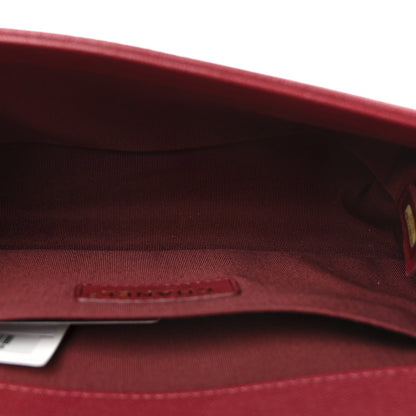 Caviar Quilted Medium Boy Flap Burgundy