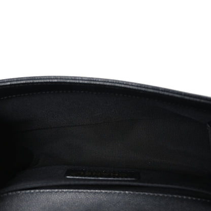 Caviar Quilted Small Boy Flap Black
