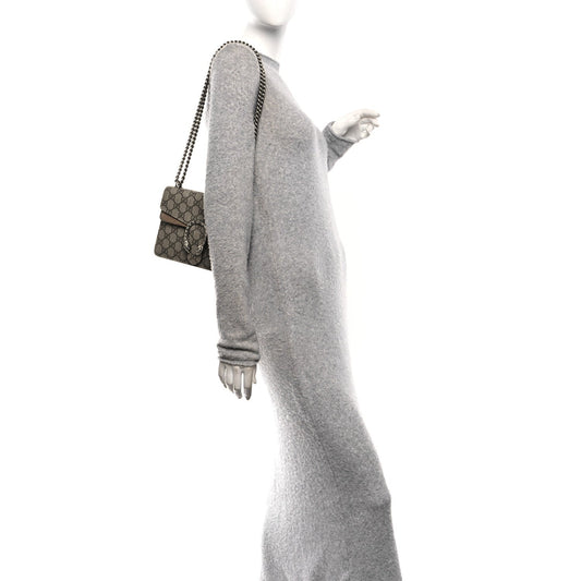 GG Supreme Monogram Mini Dionysus Shoulder Bag Taupe