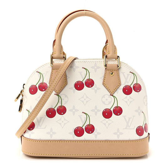 LV X TM Monogram Cerises Alma BB White