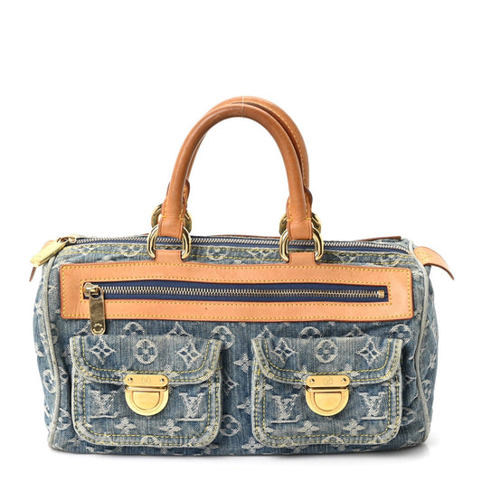 Monogram Denim Neo Speedy Blue