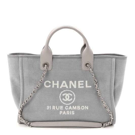 Mixed Fibers Small Deauville Tote Grey