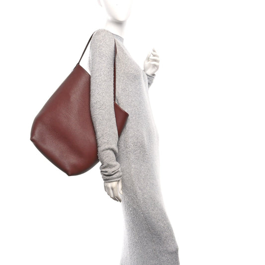 Grained Calfskin Large N/S Park Tote Burnt Wood