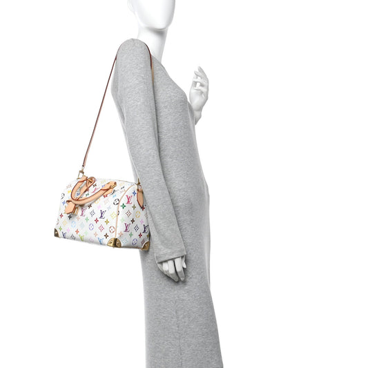 LV X TM Monogram Multicolor Speedy Bandouliere 25 White