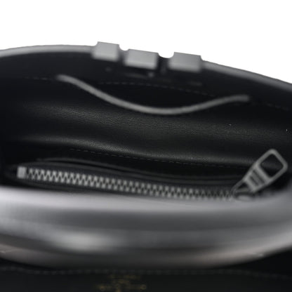 Matte Taurillon Capucines East West Mini All Black