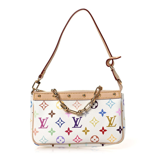 LV X TM Monogram Multicolor Pochette Accessories White