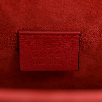 GG Supreme Monogram Mini Dionysus Shoulder Bag Hibiscus Red
