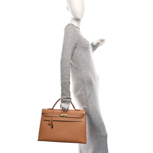 Courchevel Kelly Sellier 40 Tabac Camel