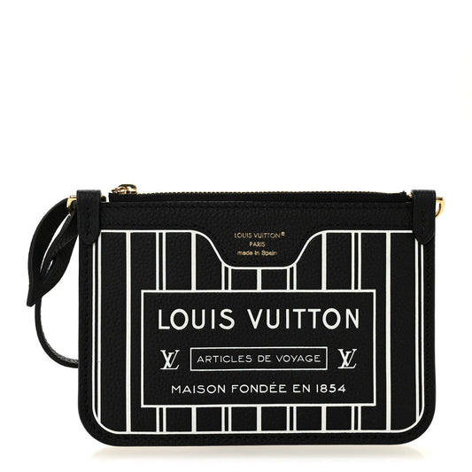 Calfskin Neverfull Inside Out MM Pochette Black