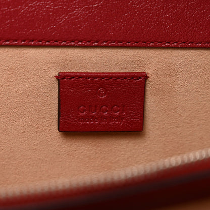 Tweed GG Monogram Small Dionysus Shoulder Bag Black White Romantic Cherry