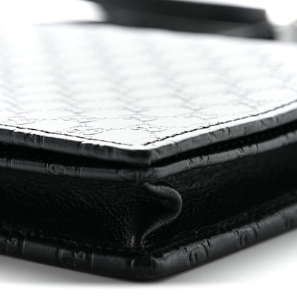 Soft Microguccissima Crossbody Wallet Black