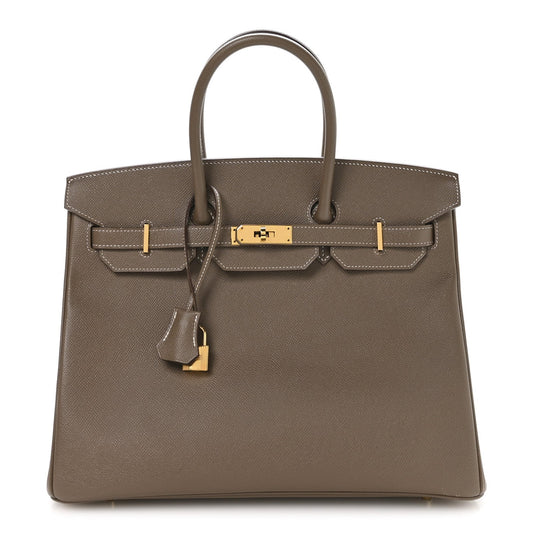 Epsom Birkin 35 Etoupe