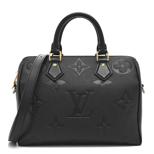 Empreinte Monogram Giant Speedy Bandouliere 25 Black