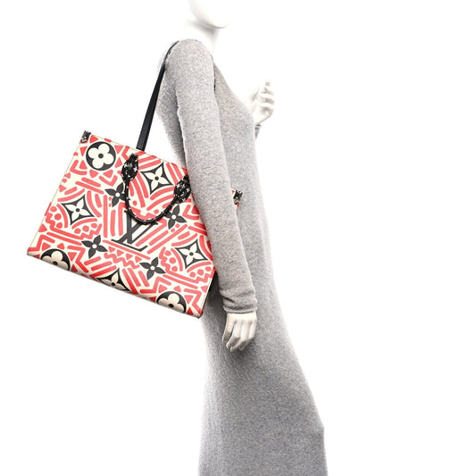Monogram Giant Crafty Onthego GM Creme Rouge Black