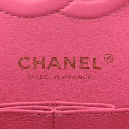 Caviar Quilted Small Double Flap Pink
