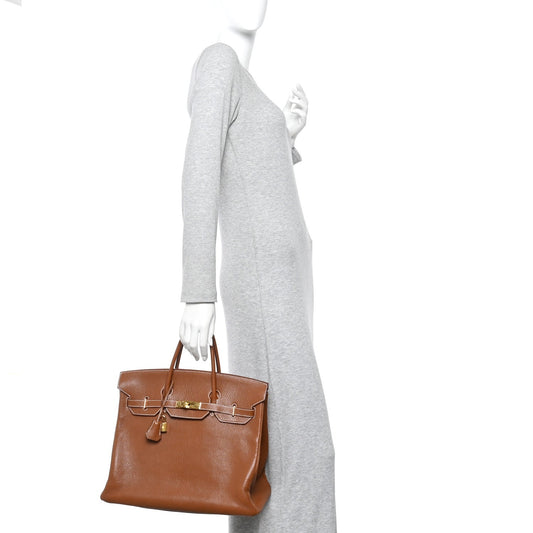 Chevre de Coromandel HAC Birkin 36 Gold