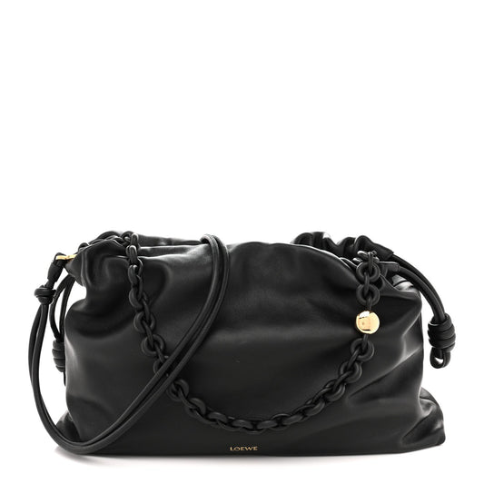 Mellow Nappa Large Donut Chain Flamenco Black